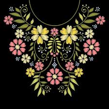 Embroidery design Vectors — Embroidery embroidery design